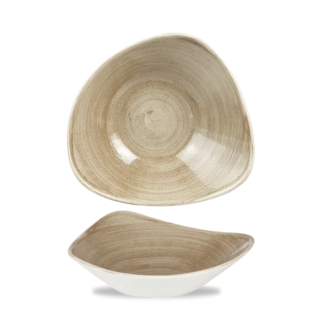 Stonecast Patina Antique Taupe Lotus Bowl 24cm 12/box