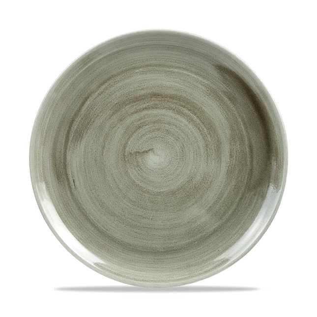 Stonecast Patina Green Evolve Coupe Plate 26cm 12/box