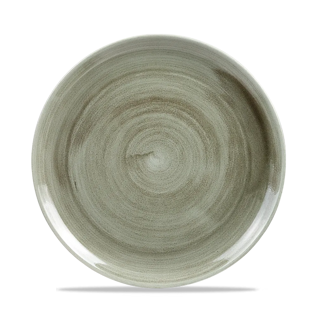 Stonecast Patina Green Evolve Coupe Plate 22cm 12/box