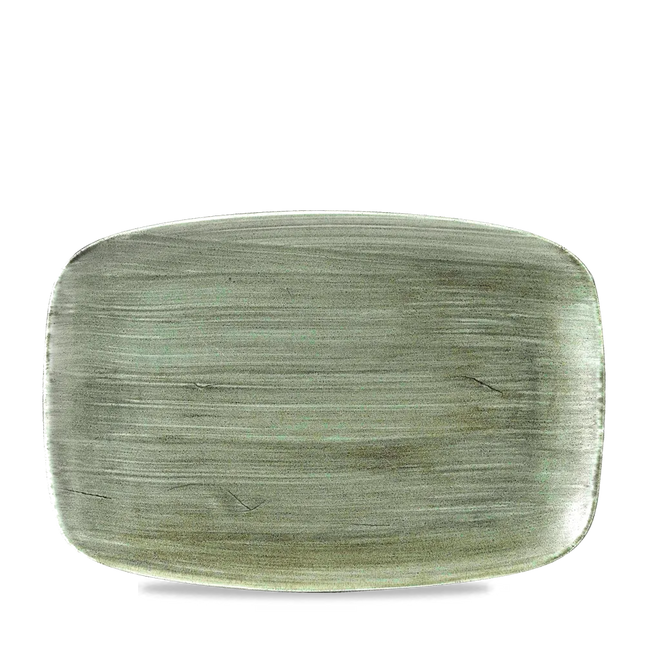 Stonecast Patina Green Oblong Chefs Plate 30x19.9cm 6/box