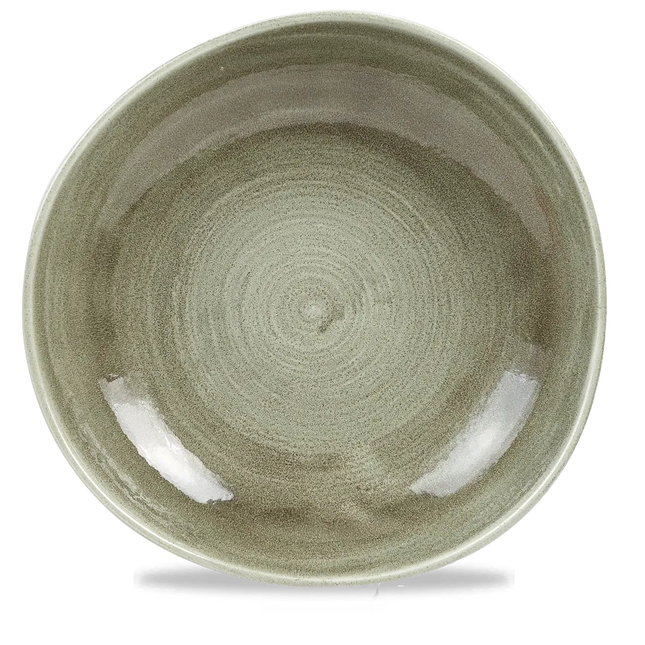 Stonecast Patina Green Round Trace Plate 28.6cm 12/box
