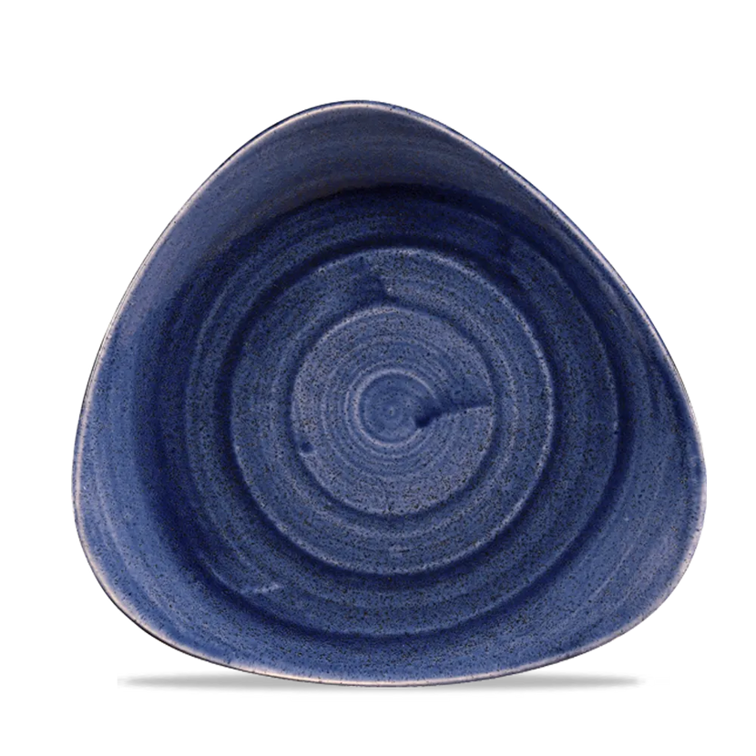 Stonecast Patina Cobalt Blue Lotus Plate 22.9 cm 12/box