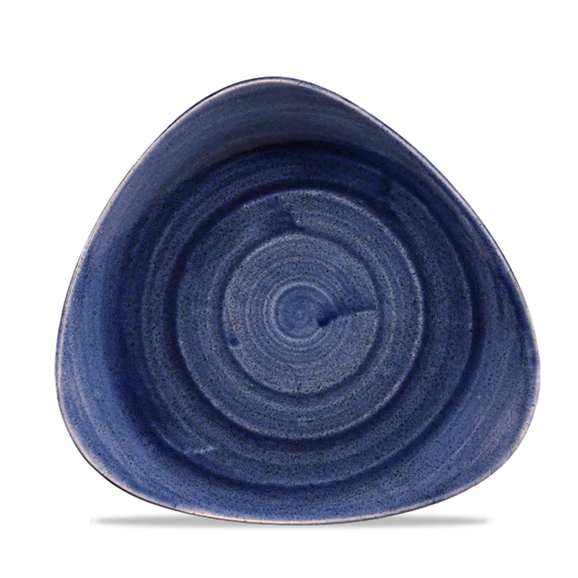 Stonecast Patina Cobalt Blue Lotus Plate 22.9 cm 12/box