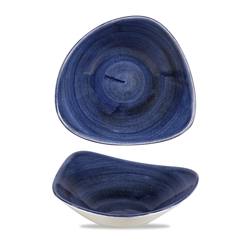 Stonecast Patina Cobalt Blue Lotus Bowl 23.5 cm 12/box