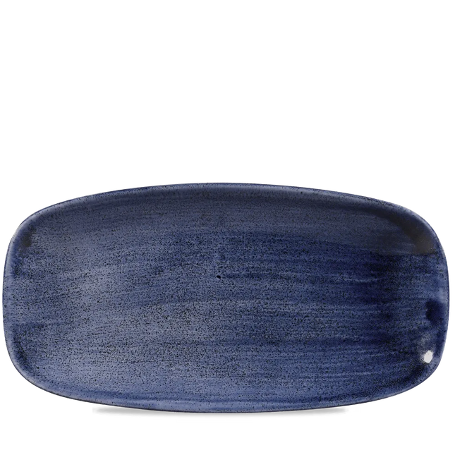 Stonecast Patina Cobalt Blue Chefs Oblong Plate 12/box