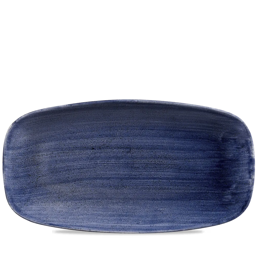 Stonecast Patina Cobalt Blue Chefs Oblong Plate 13 7/8X7 3/