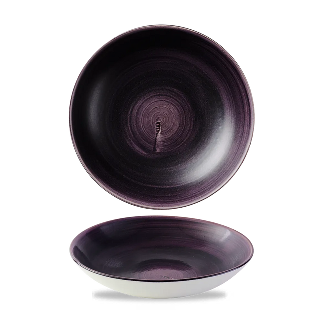 Stonecast Deep Purple Evolve Coupe Bowl 18.2cm 12/box