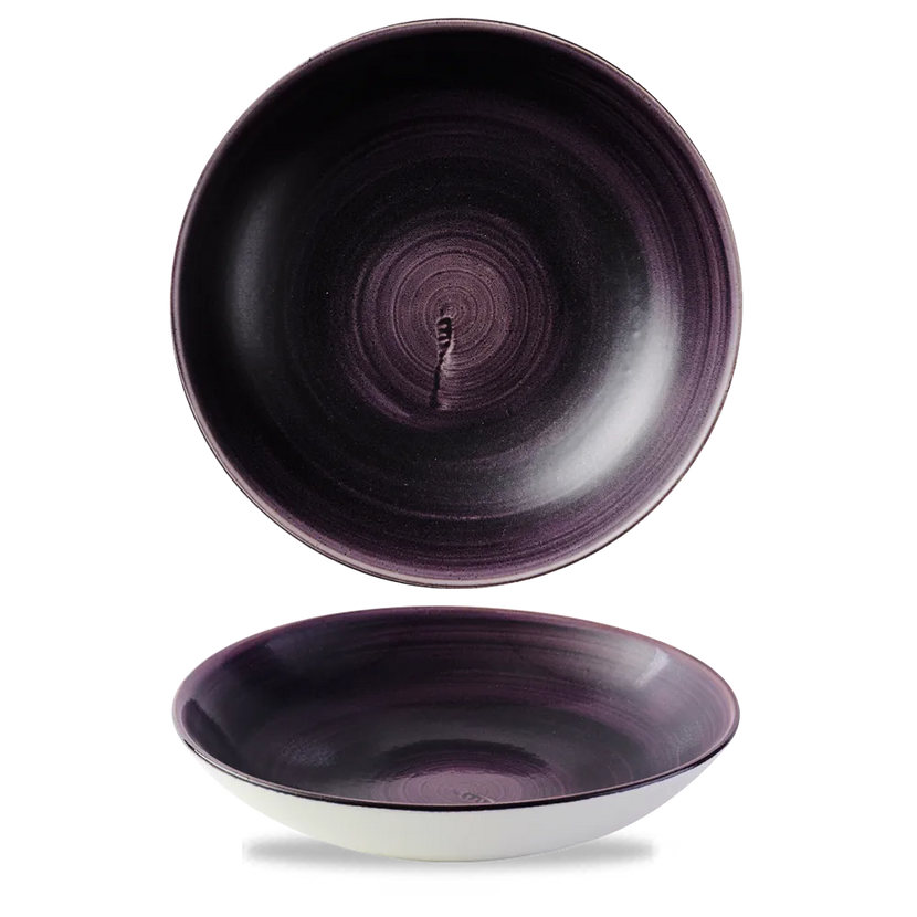 Stonecast Deep Purple Evolve Coupe Bowl 24.8cm 12/box