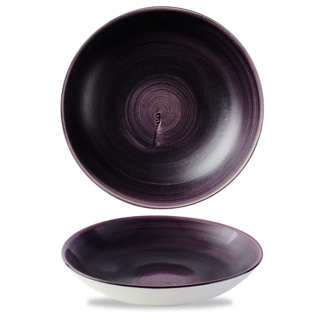 Stonecast Deep Purple Evolve Coupe Bowl 24.8cm 12/box