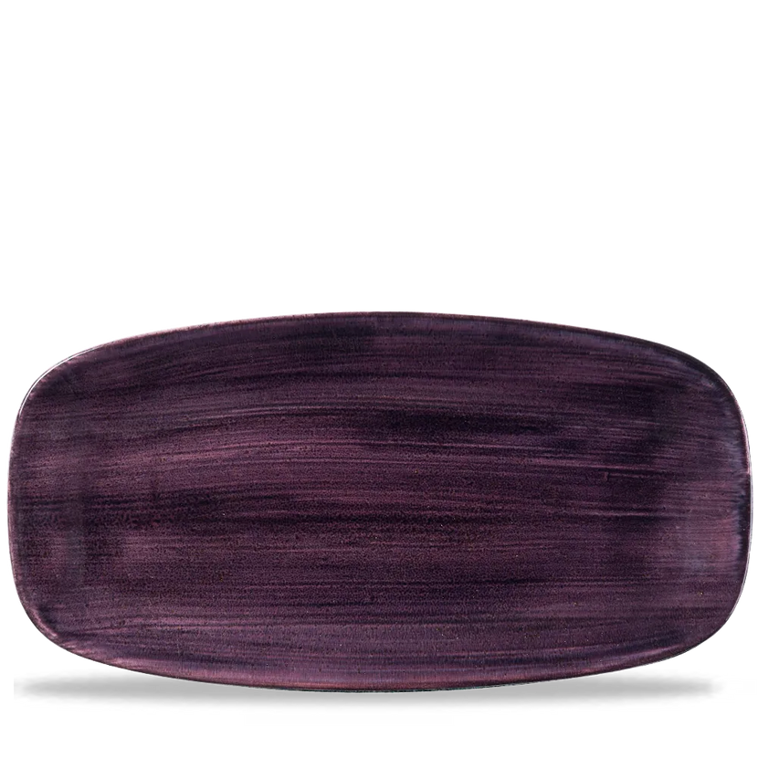 Stonecast Deep Purple Chefs Oblong Plate 35.5x18.9cm 6/box