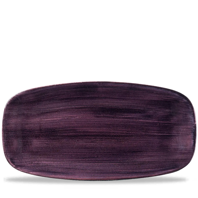 Stonecast Deep Purple Chefs Oblong Plate 35.5x18.9cm 6/box