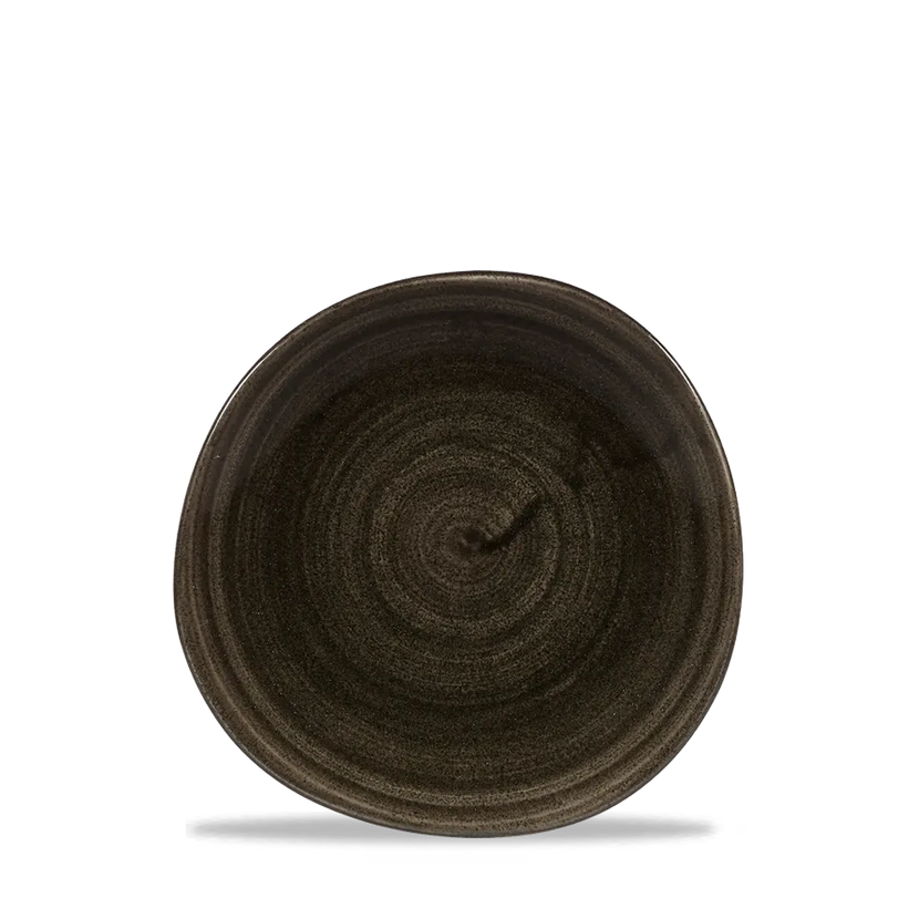 Stonecast Patina Iron Black Round Trace Plate 7 1/4" 12/box