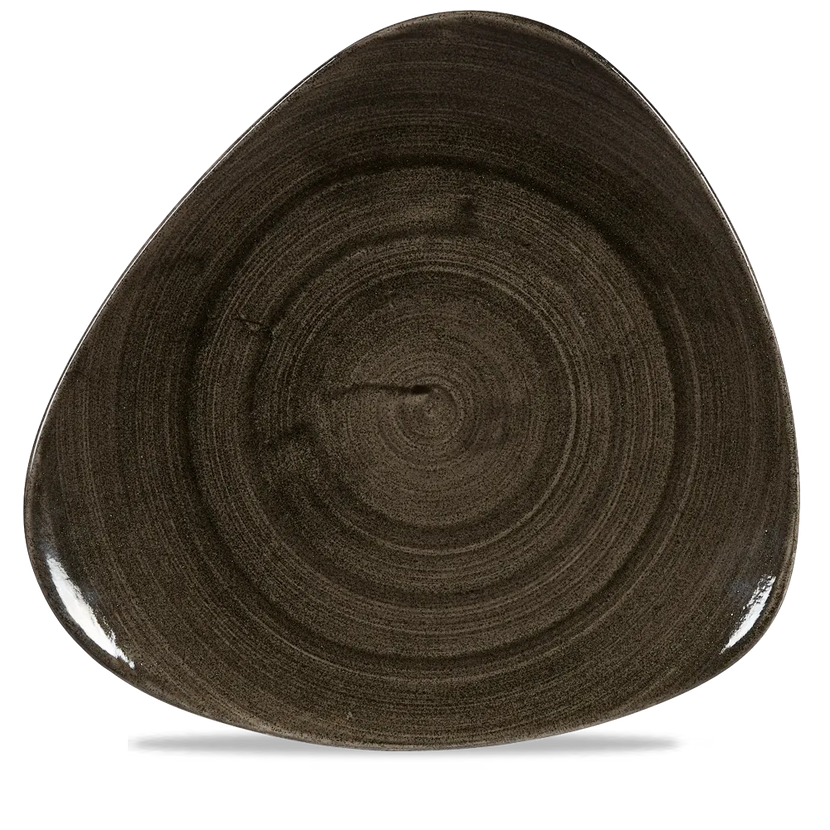 Stonecast Patina Iron Black Lotus Plate 12" 6/box