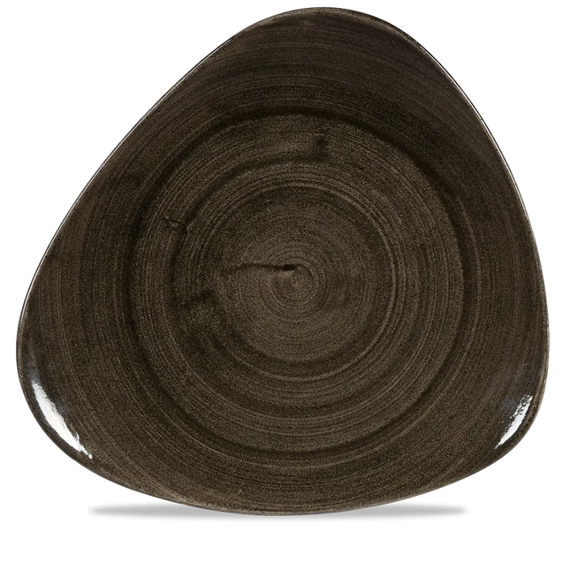 Stonecast Patina Iron Black Lotus Plate 30cm 6/box
