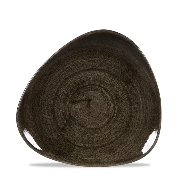 Stonecast Patina Iron Black Lotus Plate 20cm 12/box