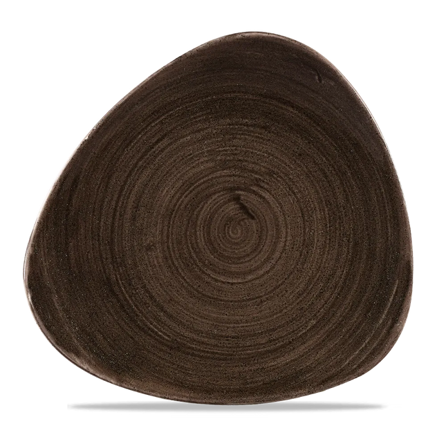 Stonecast Patina Iron Black Lotus Plate 23cm 12/box