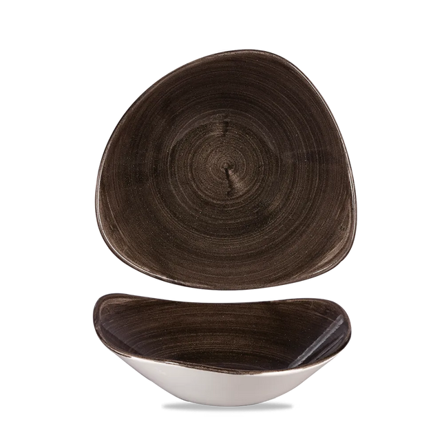 Stonecast Patina Iron Black Lotus Bowl 24cm 12/box