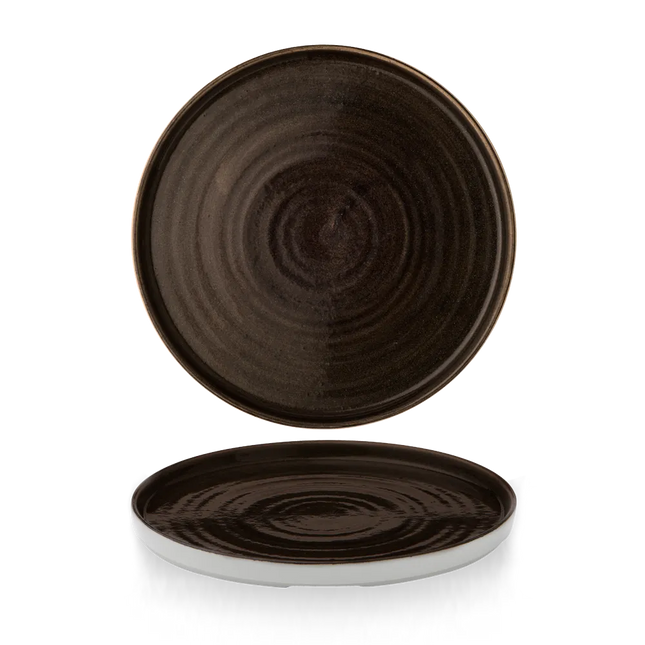 Stonecast Patina Iron Black Walled Plate 26 cm 6/box