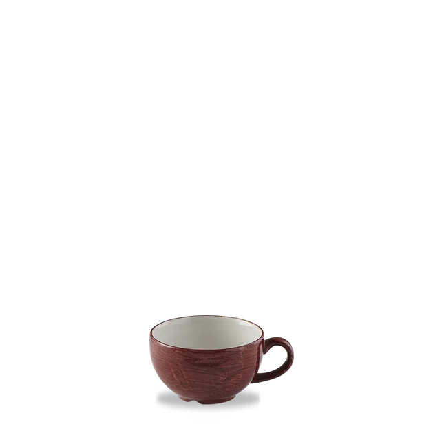 Stonecast Patina Red Rust Cappuccino Cup 12/box