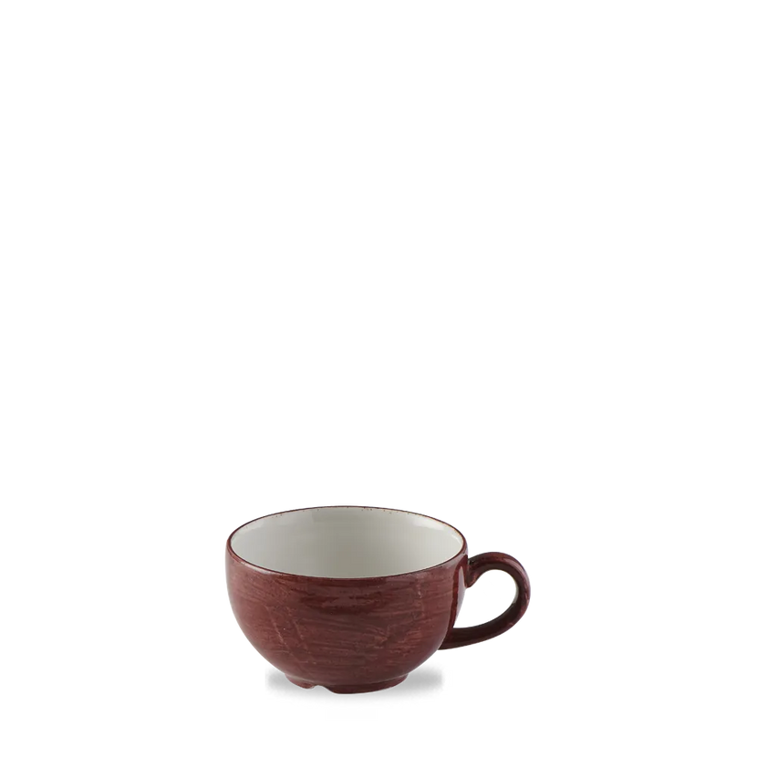 Stonecast Patina Red Rust Cappuccino Cup 12/box