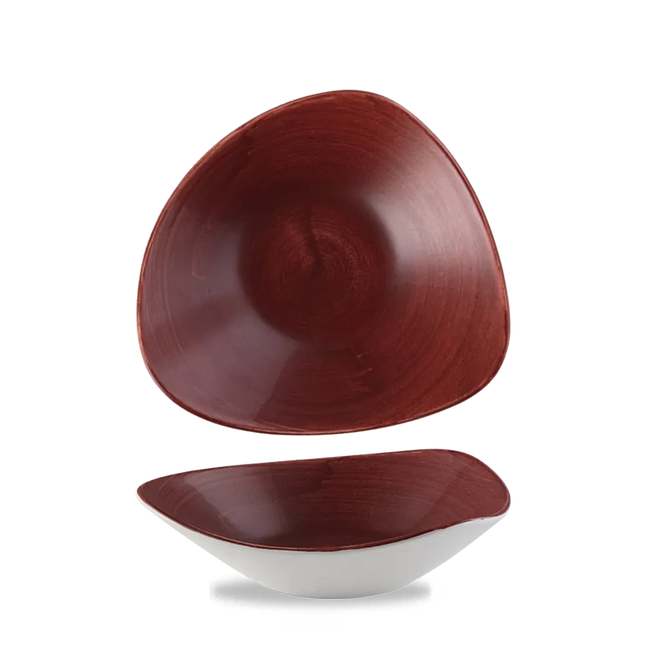 Stonecast Patina Red Rust Lotus Bowl 12/box