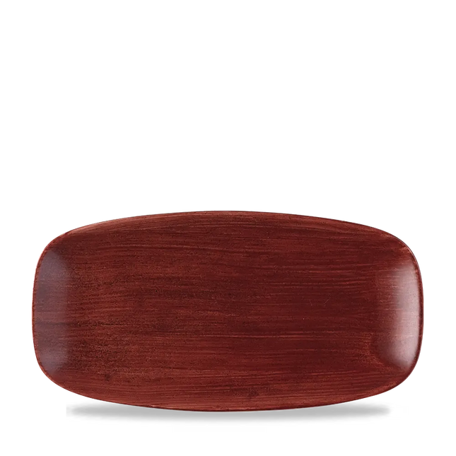 Stonecast Patina Red Rust Chefs Oblong Plate 12/box