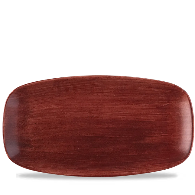 Stonecast Patina Red Rust Chefs Oblong Plate 6/box