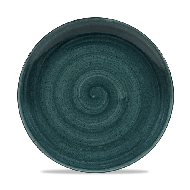 Stonecast Patina Rustic Teal Evolve Coupe Plate 26cm 12/bo