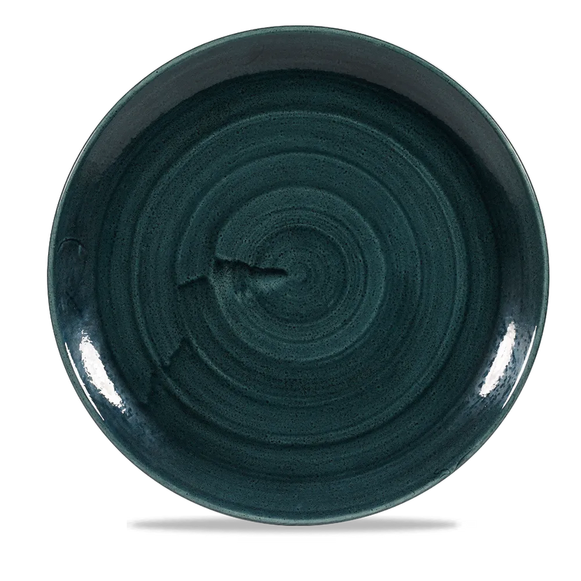 Stonecast Patina Rustic Teal Evolve Coupe Plate 11.25" 12/bo