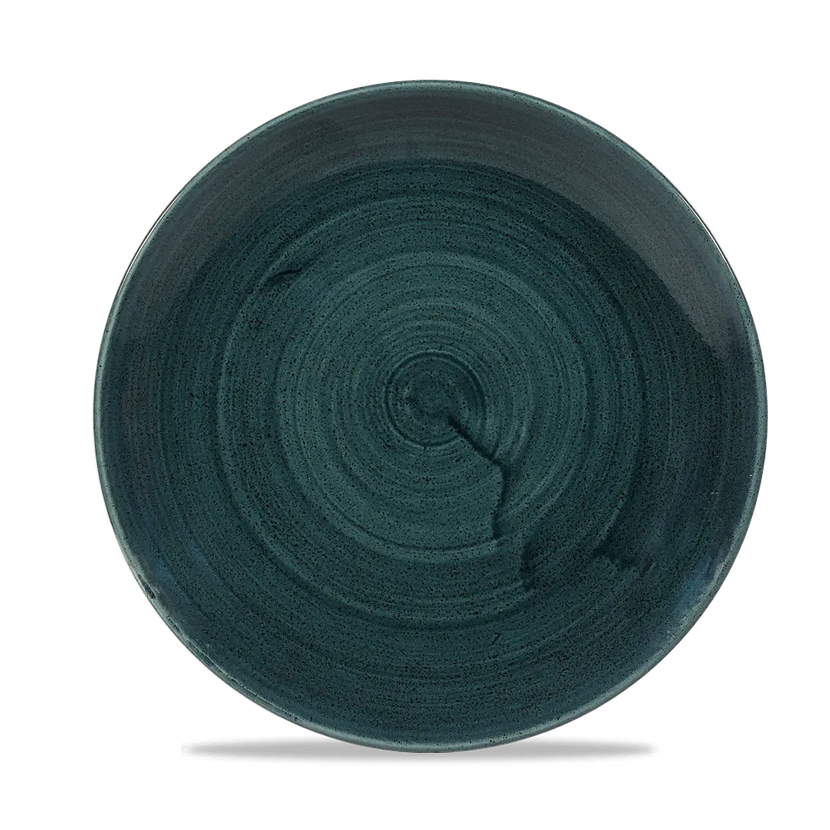 Stonecast Patina Rustic Teal Evolve Coupe Plate 8.67" 12/box