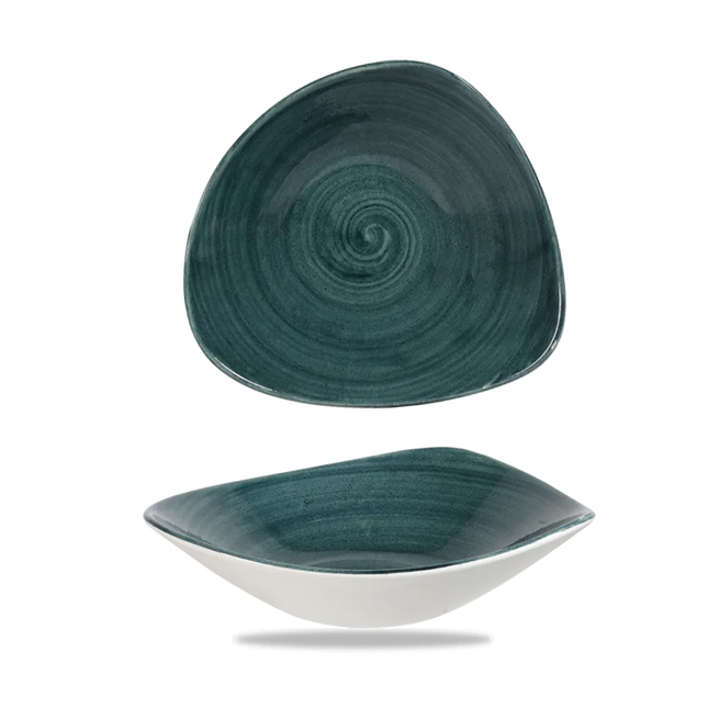 Stonecast Patina Rustic Teal Lotus Bowl 24cm 12/box