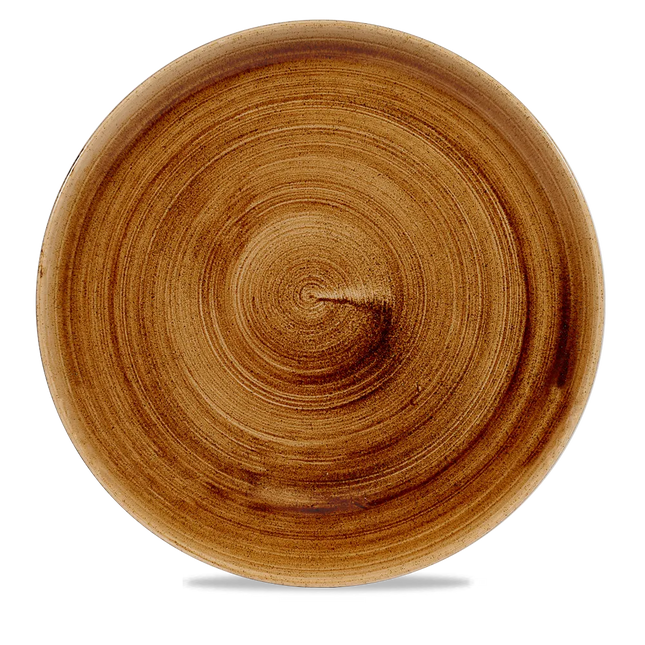 Stonecast Patina Copper Coupe Evolve Plate 32.4cm 6