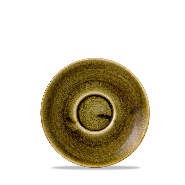 Plume Green Cappuccino Saucer 15.6cm 12/box