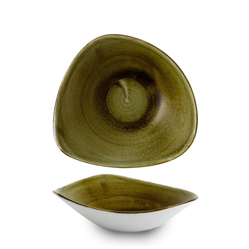 Plume Green Lotus Bowl23,5cm 12/box