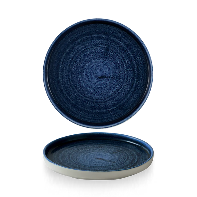 Stonecast Plume Ultramarine Walled Plate 21 cm 6/box