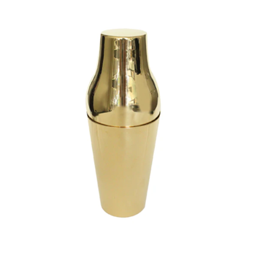 Parisian Cocktail shaker 2pcs, brass polished