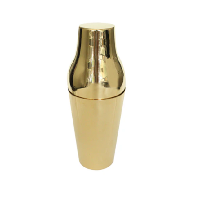 Parisian Cocktailshaker 2pcs, brass polished