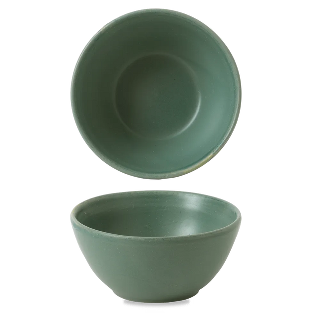 Nourish Andorra Green Contour Snack Bowl 13*6.3 cm 12/box