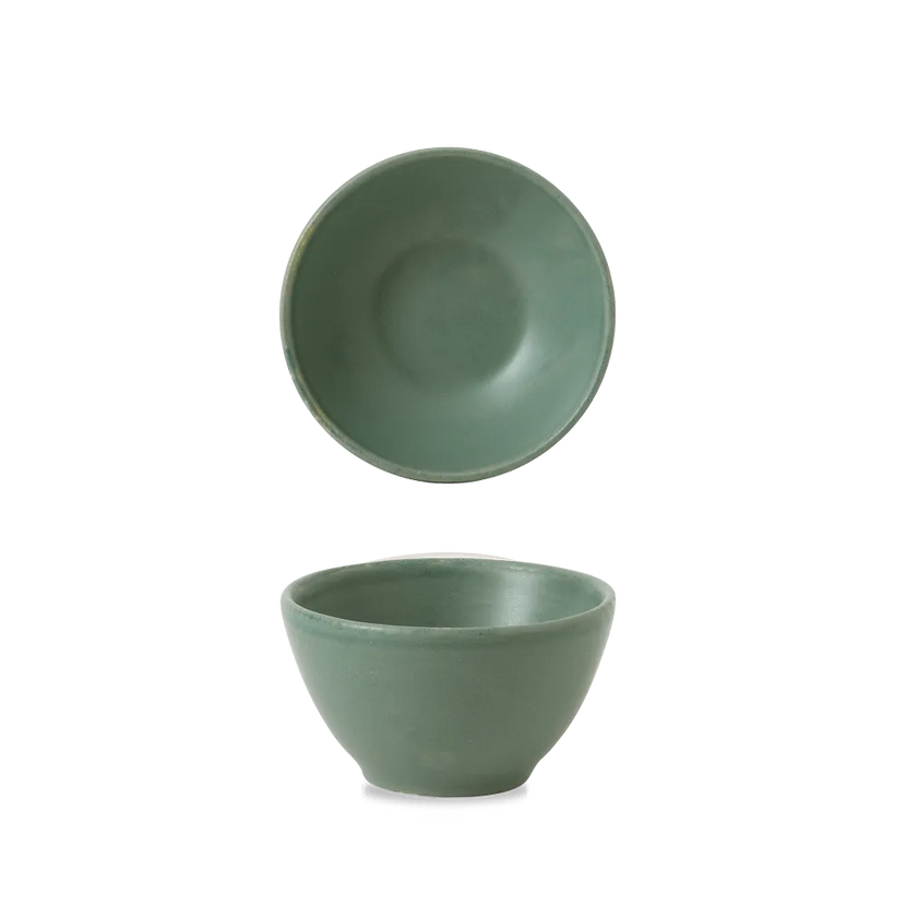 Nourish Andorra Green Contour Dip Pot 8.3*4.8cm 12/box