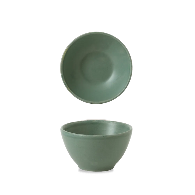 Nourish Andorra Green Contour Dip Pot 8.3*4.8cm 12/box