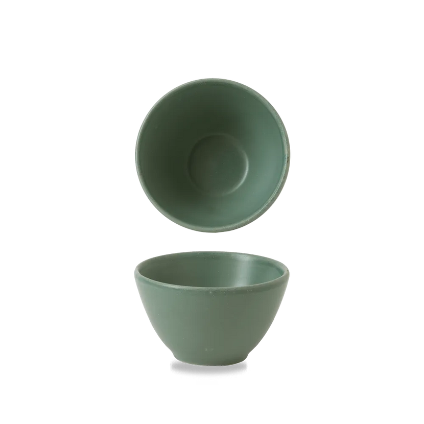 Nourish Andorra Green Contour Deep Bowl 10.2*5.9 cm 12/box