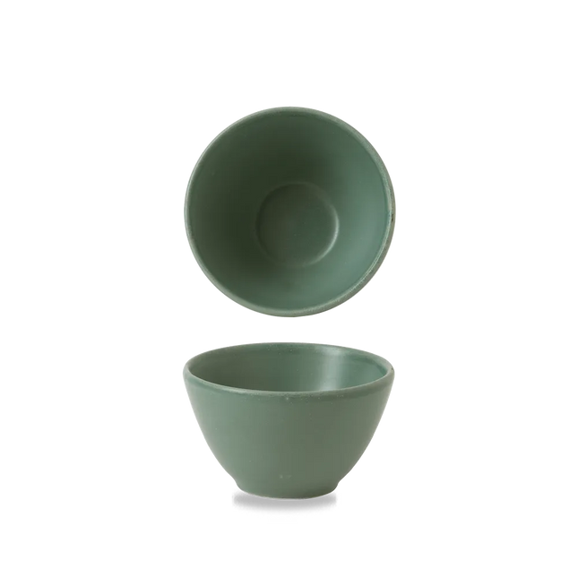 Nourish Andorra Green Contour Deep Bowl 10.2*5.9 cm 12/box
