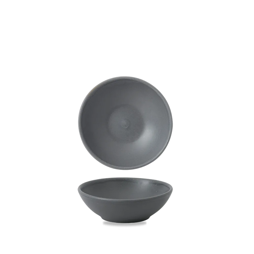 Nourish Seattle Grey Contour Shallow Bowl 11,7*3,8 cm 12/box