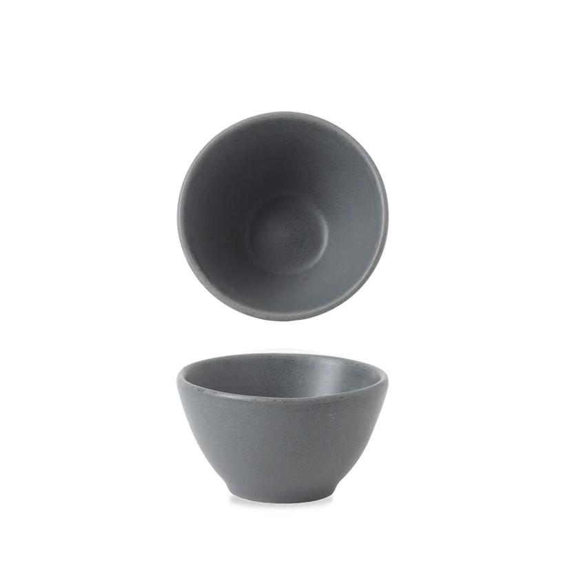 Nourish Seattle Gray Contour Dip Pot 8.3*4.8 cm 12/box