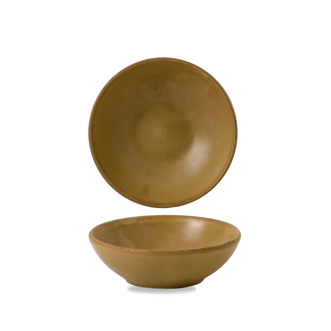 Nourish Petra Sand Contour Shallow Bowl 13*4.2 cm 12/box