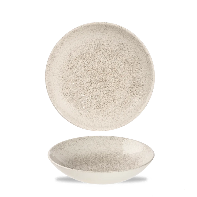 Raku Agate Grey Evolve Coupe Bowl 18cm 12/box