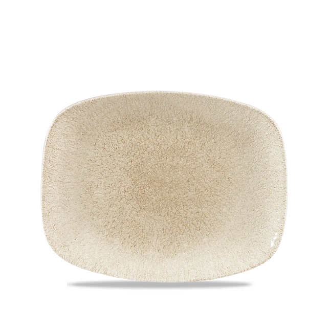 Raku Agate Grey Chefs Oblong Plate 10.3"X8" 12/box