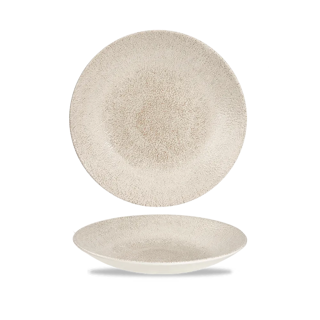 Raku Agate Grey Deep Coupe Plate 21.7cm 12/box