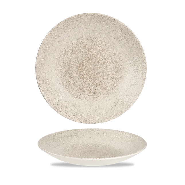 Raku Agate Grey Deep Coupe Plate 25.5cm 12/box