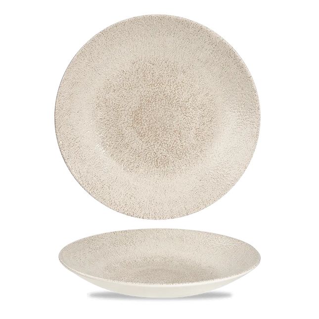 Raku Agate Grey Deep Coupe Plate 28cm 12/box